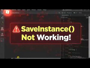 How to solve SaveInstance not working for Roblox assets