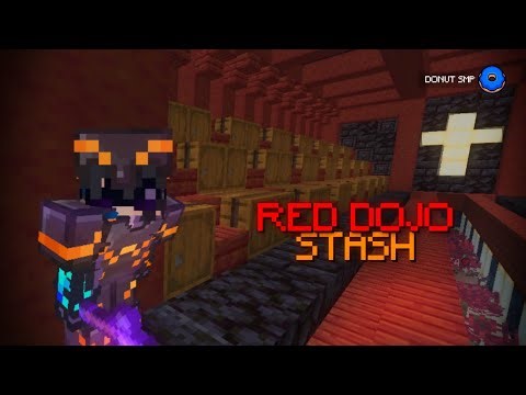 How to build a RED DOJO STASH on the Donut SMP!