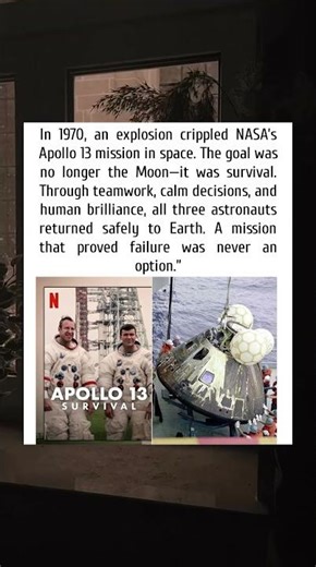 Apollo 13: How Three Astronauts Came Home Alive #shorts #viral