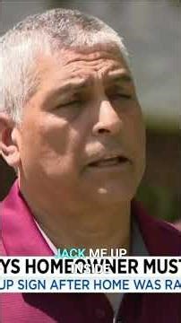 HOA Demands Sign Removal After Botched Police Raid #shorts