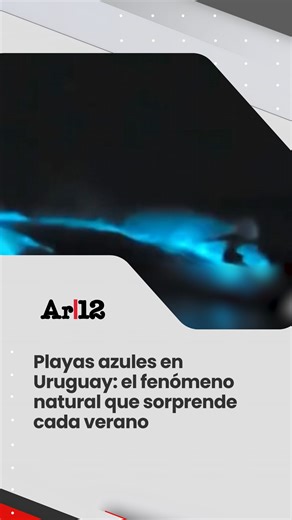 Argentina|12 on Instagram: "EL MAR SE ILUMINA: EL FENÓMENO QUE DESLUMBRA EN LAS COSTAS DE URUGUAY Un espectáculo natural que vuelve a sorprender 🌊✨ En las costas de Rocha y Maldonado, el mar se tiñe de azul fluorescente por la presencia de noctilucas, microorganismos marinos que iluminan el agua durante la noche. Un fenómeno que se repite desde 2015, atrae a turistas y locales, y genera postales únicas, aunque con advertencias sobre zonas donde el baño nocturno está prohibido. 📺 Programa: Maña