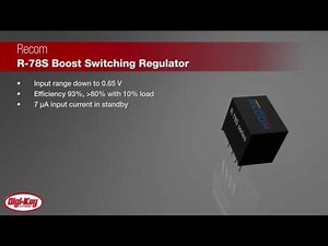 Recom R-78S Boost Switching Regulator | Digi-Key Daily