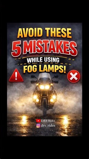 Avoid These 5 Mistakes If you use FOG LAMPS!!! #ytshorts #drsrides