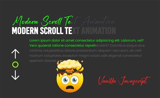 使用CSS 和 Javascript 制作现代文字滚动动画 | 源码下载