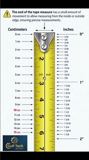 Do You Know How to Read a Tape Measure? 📏 Centimeters & Inches Fully Explained — #gulftechbyshani