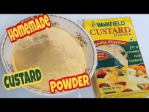 Custard Powder | Homemade Custard Powder | How to make Custard Powder I Tasty Trendy Food