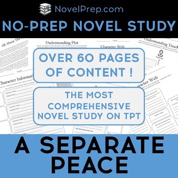 A Separate Peace by John Knowles Novel Study – No Prep!