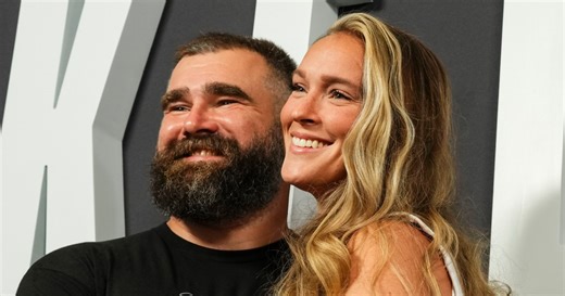 Jason Kelce defends wife after commenter calls her 'homemaker'