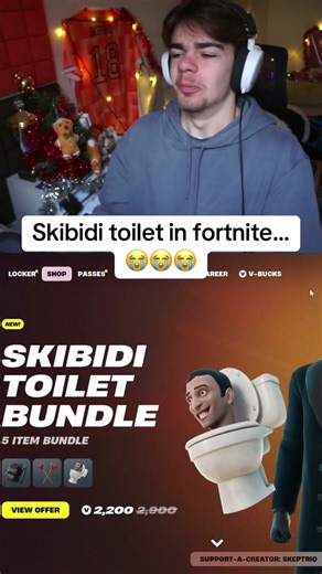 Skibidi Toilet Experience in Fortnite Gameplay