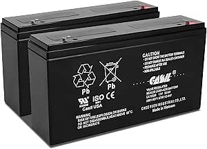 Casil Simplex 112-047 Fire Alarm Control Panel Battery 12V 33Ah F2 2 Pack