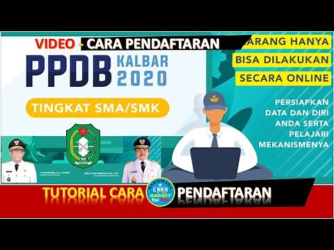 Tutorial Cara Pendaftaran PPDB DIKBUD KALBARPROV GO ID | #ppdb online sma dan smk kalbar 2020