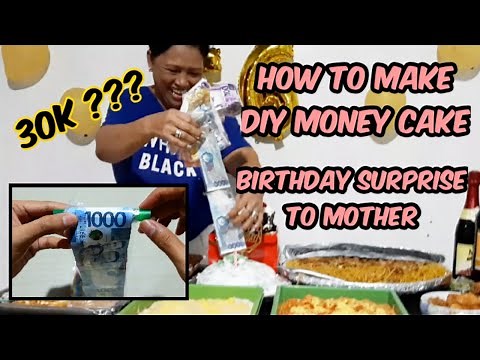 How to make DIY Money Cake | Birthday Surprise for Mother | No Fail Money Cake | Gift Ideas