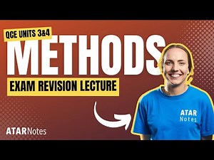 QCE Maths Methods 3&4 Exam Revision Lecture 2024