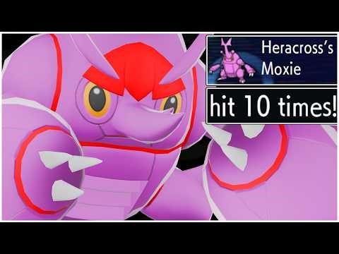 MEGA HERACROSS Pokemon Champions Best Moveset Team - How To Use Mega Heracross Competitive VGC Moxie