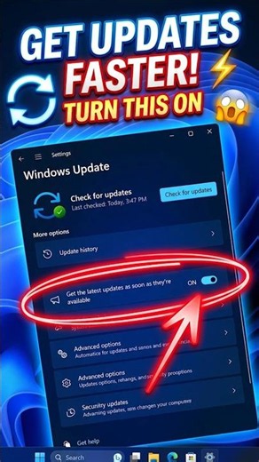 Get Windows Updates Faster! 😱 #shorts