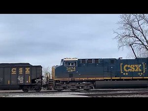 CSX coal train at L M cabin 11-29-2025