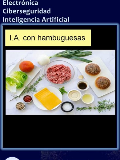 IA Con Hamburguesas inteligencia artificial explicado con Hamburguesas #hecho_en_bolivia #el.alto.tech.hub #codigo_en_pijamas #codigo.en.pijamas #americo_alvarez #el_alto_tech_hub #americo.alvarez #mate_python #altech