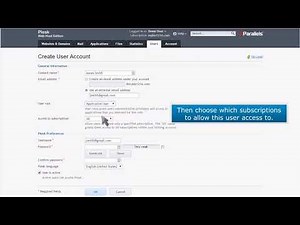 Plesk: How to Create and Manage User Accounts