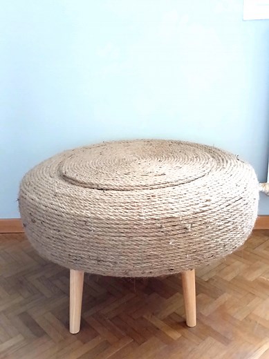 Transformez un pneu en table DIY pour enfants