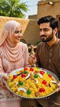 50K Subscribers Celebration 🎉 | Village Style Zarda Recipe | Sweet Celebration with Ali & Fatima ❤️