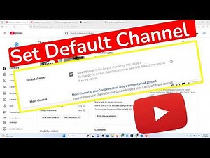 How to Set Default Channel on YouTube every time when you login
