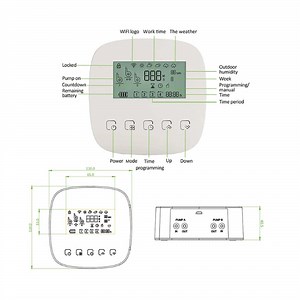 [Hot Item] Intelligent Automatic WiFi Tuya Smart Drip Irrigation Controller with Solar Panel Balcony Indoor