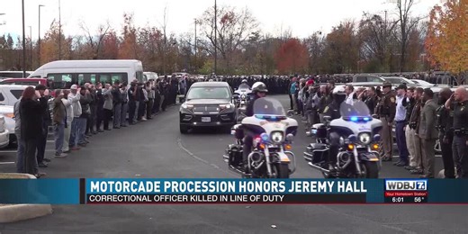 Procession Honors Slain Correctional Officer