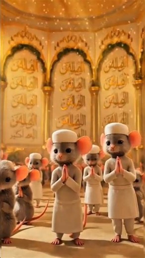 Mini Mice Build Beautiful underground Mosque 🕌 | Tiny Pilgrims | Cinematic AI POV