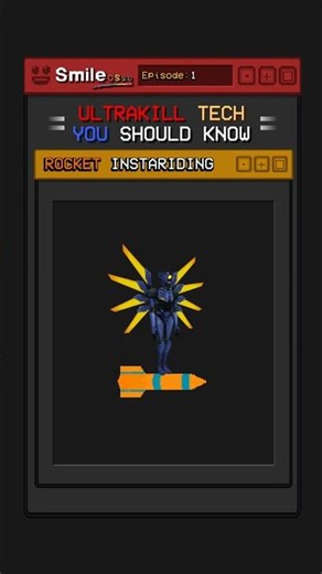 how to ROCKET RIDE in ULTRAKILL (instariding) #ultrakill #tech #shorts