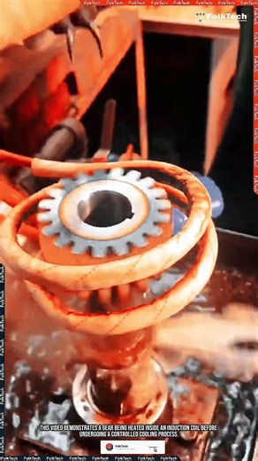 Induction Heating Tool: Precision Gear Hardening System #tool #tools #innovation