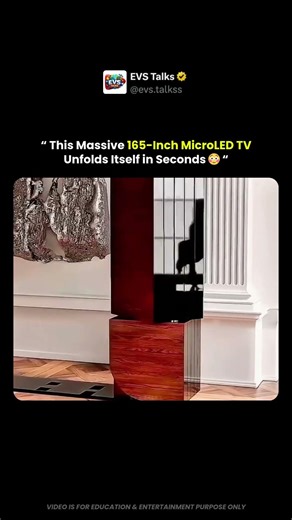 This 165-Inch MicroLED TV Unfolds Itself 😳📺