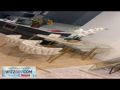 Beautiful Dining Table Set with Chairs Made with Detailed Artisanal Work