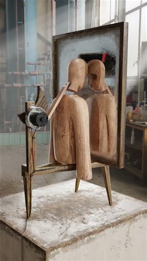 "Self reflection" 3D Animation #3danimation #asmr #animation #creativeblender #oddlysatisfying #3d