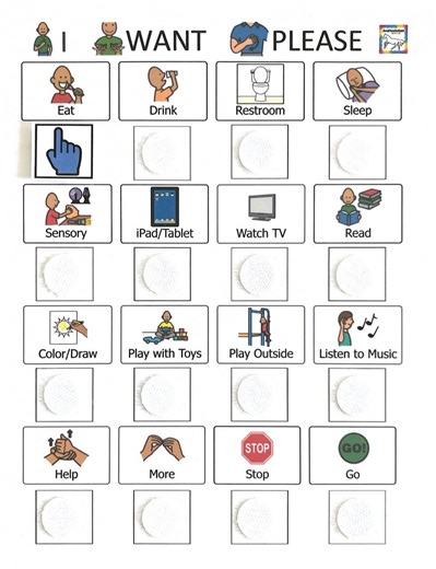 I Want Please Chart for Non-verbal Communication - Etsy