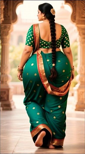 Gorgeous Saree Look: Traditional Indian Beauty in Green 💚 #SareeGoals #IndianFashion #TraditionalWe