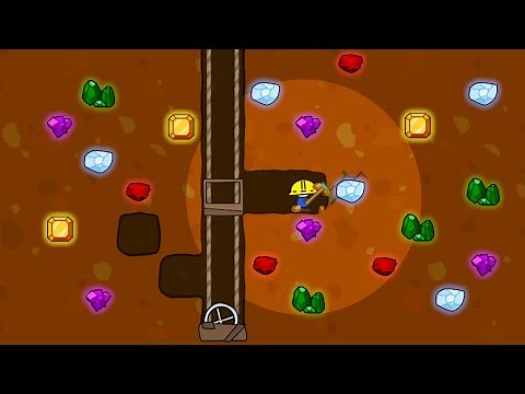 Mining HUGE GEMSTONES and EXPENSIVE METALS in Miner Dig Deep