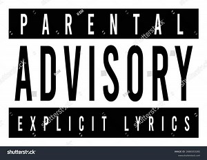 Parental Advisory Explicit Lyrics Content Mediawarning Stock Vector (Royalty Free) 2680353281 | Shutterstock