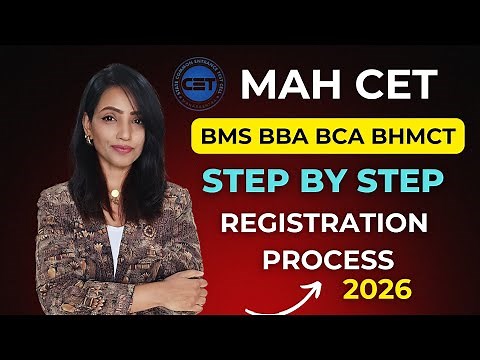 MAH CET 2026 | STEP BY STEP REGISTRATION PROCESS | COMPLETE DETAILS | BMS BBA BCA BHMCT