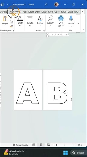 Descubre cómo diseñar moldes de letras de forma fácil usando herramientas simples de Word. Ideal para trabajos escolares, carteles, manualidades y materiales educativos. ¡Sigue los pasos y crea tus propias plantillas en pocos minutos! #Word #TecnologíaEducativa #AprendeConWord #DiseñoFácil #HabilidadesDigitales | Etecnology
