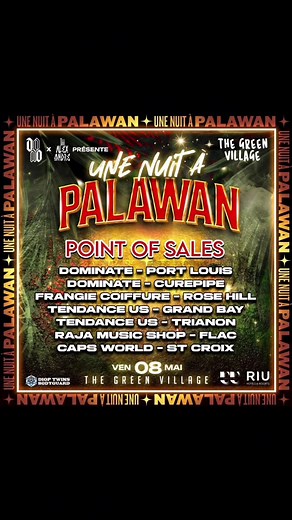 Gangsta Batista en show à Une Nuit à Palawan - prenez vos tickets