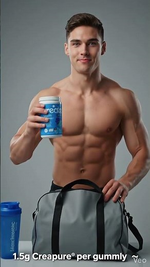 Creatine Gummies Made Easy 💪 Blue Raspberry Fitness Support 🍬