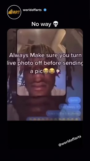 Always make sure to turn Live Photo off 😂😂 | Worldoffarts