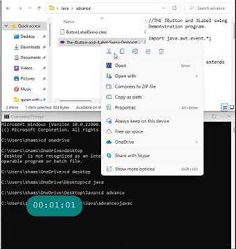 OUTPUT OF The JButton and JLabel Swing Demonstration Program. Programming Language: Advanced Java