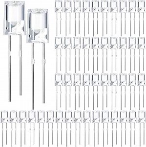 Honoson 360 Pcs LED 3mm 3V 0.06W String Lights Replacement Bulbs Energy Efficient Light Bulb Outdoor String Light Connectable LED Bulbs for Festival Patio Garden Wedding (Cold White)