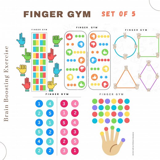 Finger Gym Worksheets: Fine Motor Skills, Prewriting (digital Download) - Etsy