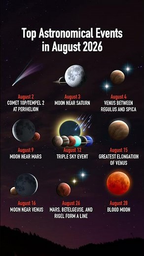🌌 August 2026 could be the best month of the year for skywatching!