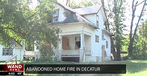 Boarded up home catches fire in Decatur