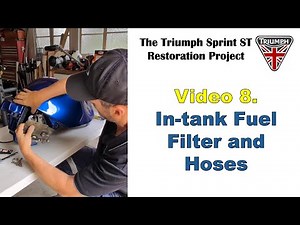 Triumph Sprint ST 955i. Vid 8: In-tank Fuel Filter and Hose Overhaul
