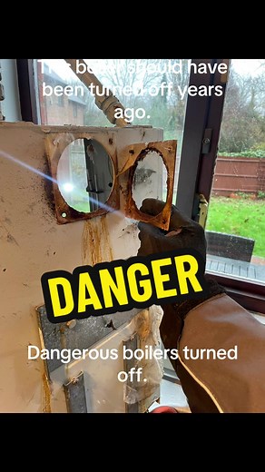 I could not believe this boiler has been serviced every year. #boilersafety #homesafety #safeathome #safetyfirst #fyp