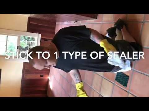 How to repair Saltillo tiles sealed with penetrating sealer (BEST WAY)
